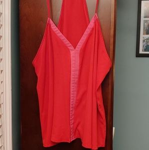 Red/pink retro style tank top